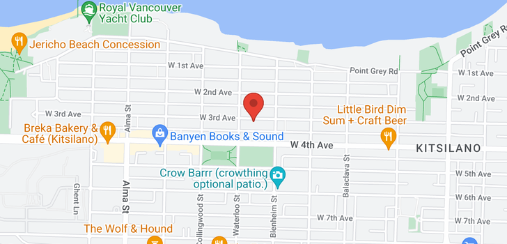 map of 3344 W 3RD AVENUE